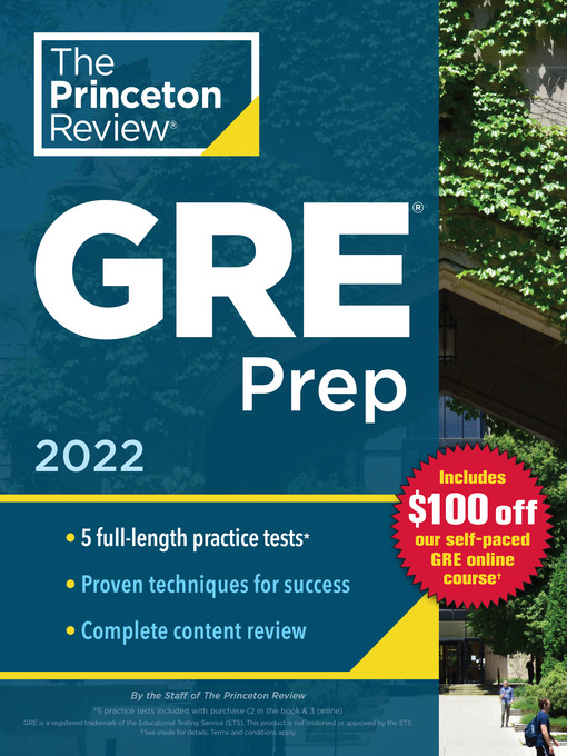 Title details for Princeton Review GRE Prep, 2022 by The Princeton Review - Wait list
